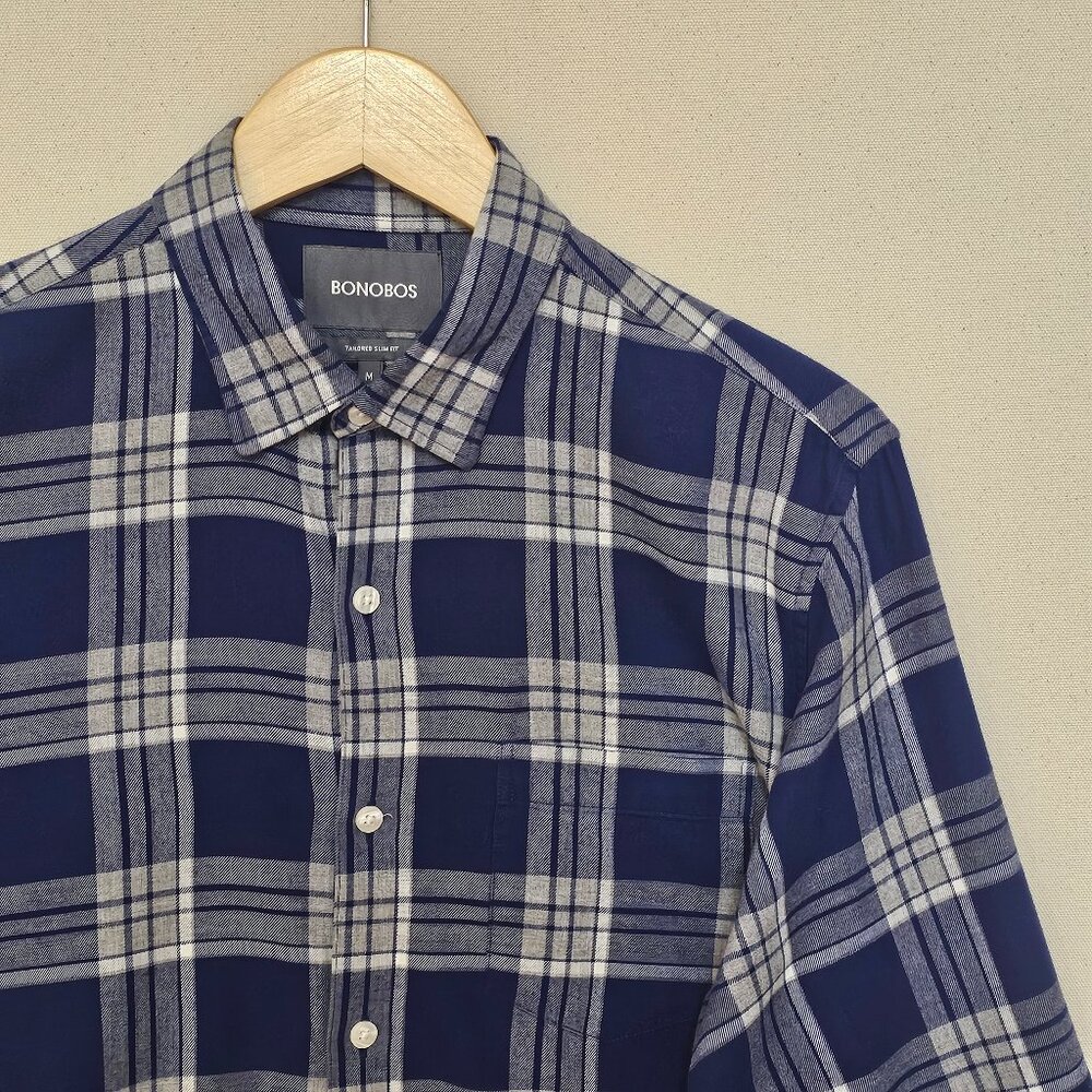 Bonobos Tailored Slim Fit Flannel Button Down M